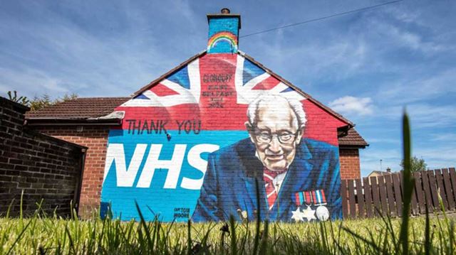 Highlights of the year Captain Tom Moore mural